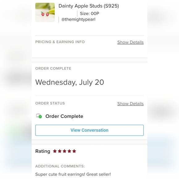 Dainty Apple Studs (S925) - Only 3 left! - Picture 9 of 11